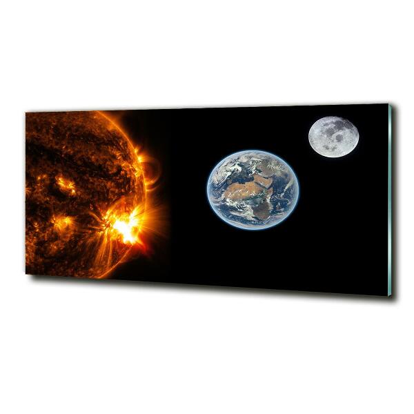 Foto glasbild Sonnensystem