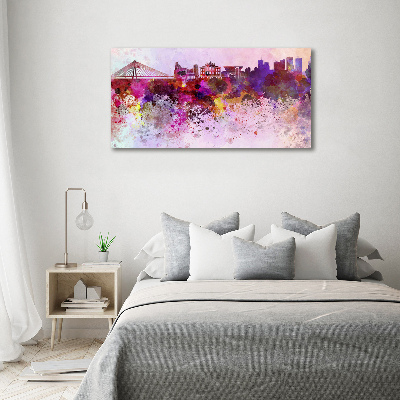 Bild auf glas Buntes Warschau