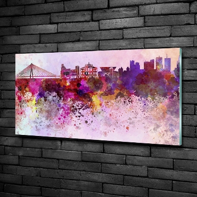 Bild auf glas Buntes Warschau