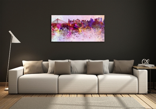 Bild auf glas Buntes Warschau