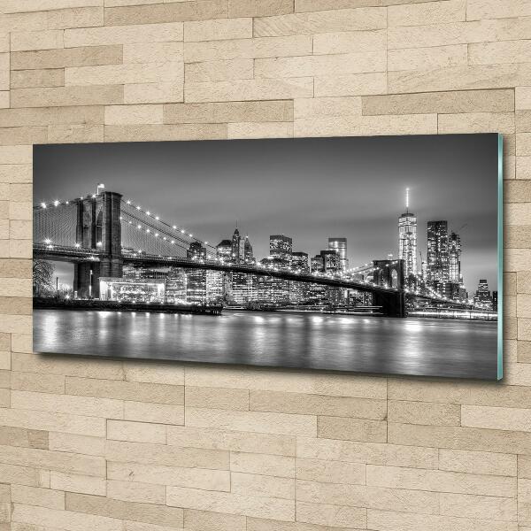 Glasbild Brooklyn Bridge