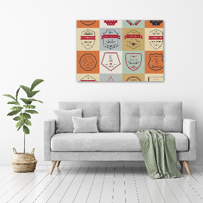 Foto glasbild Skateboard-Schilder