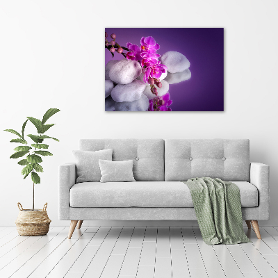 Glasbild Orchidee