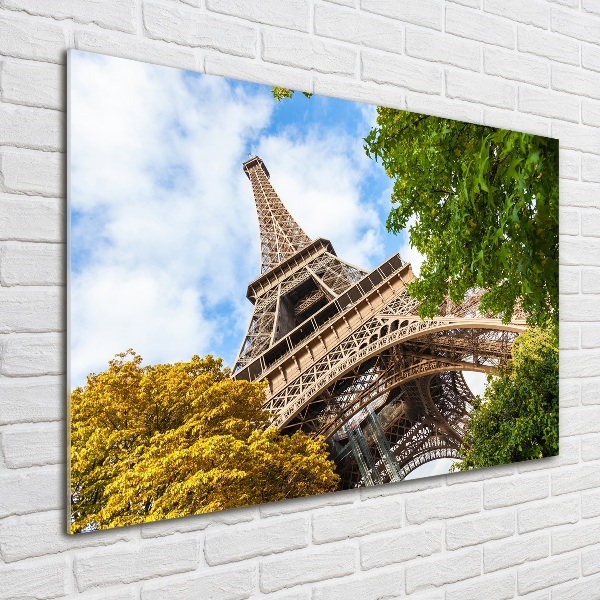 Foto glasbild Eiffelturm Paris