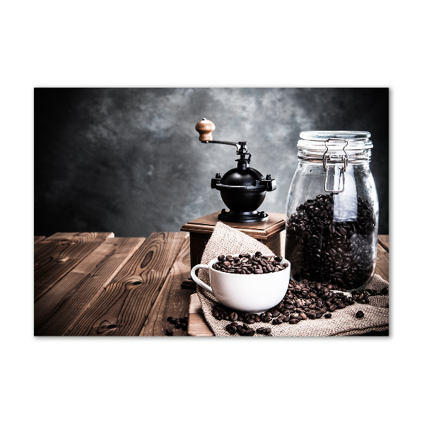 Bild auf glas Kaffeemühle