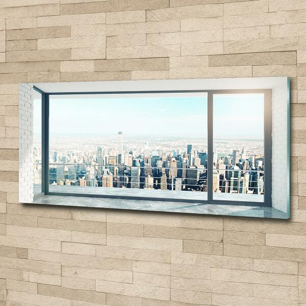 Foto glasbild Blick auf die Stadt