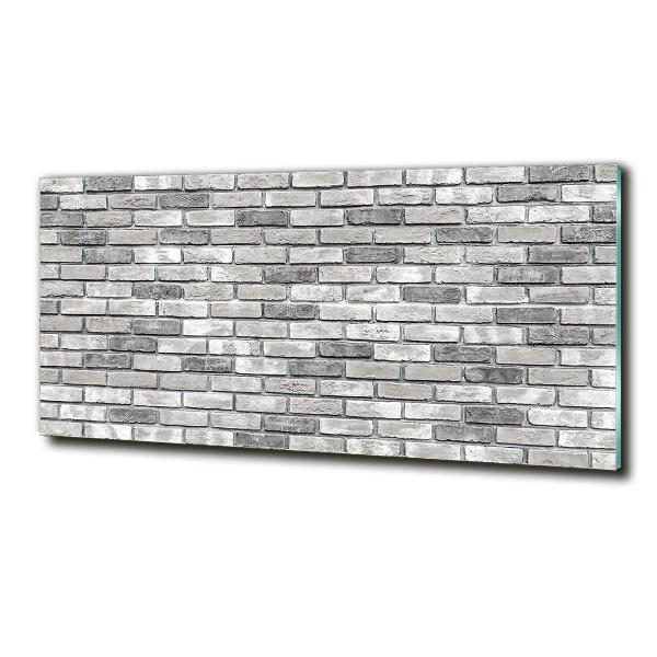 Foto glasbild Ziegelmauer