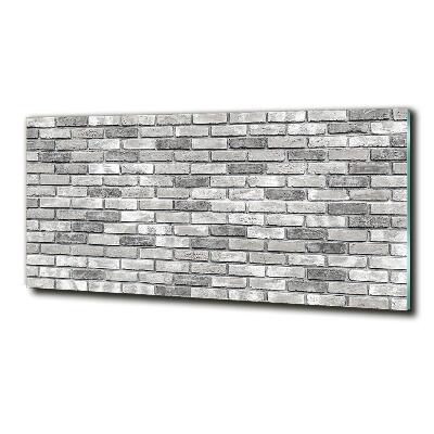 Foto glasbild Ziegelmauer