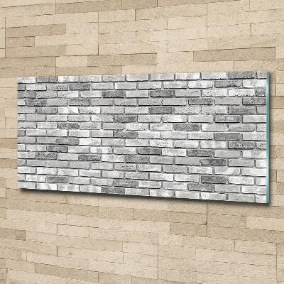 Foto glasbild Ziegelmauer