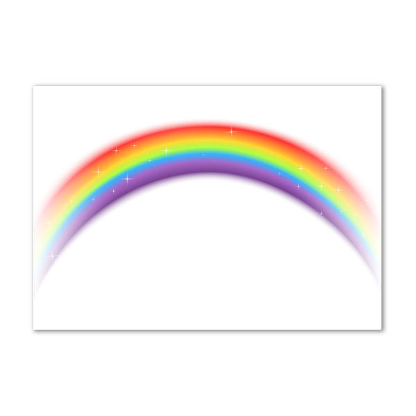 Foto glasbild Regenbogen