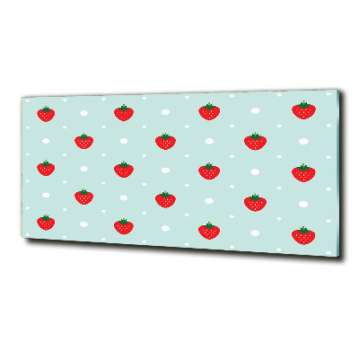 Bild auf glas Erdbeersymbole