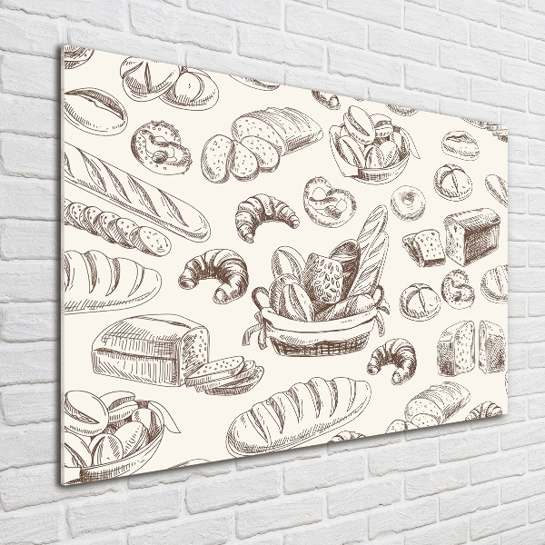 Glasbild Brot