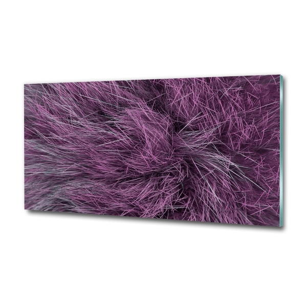 Bild auf glas Rosa Fell