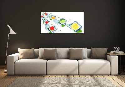 Foto glasbild Fruchtwürfel