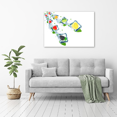 Foto glasbild Fruchtwürfel