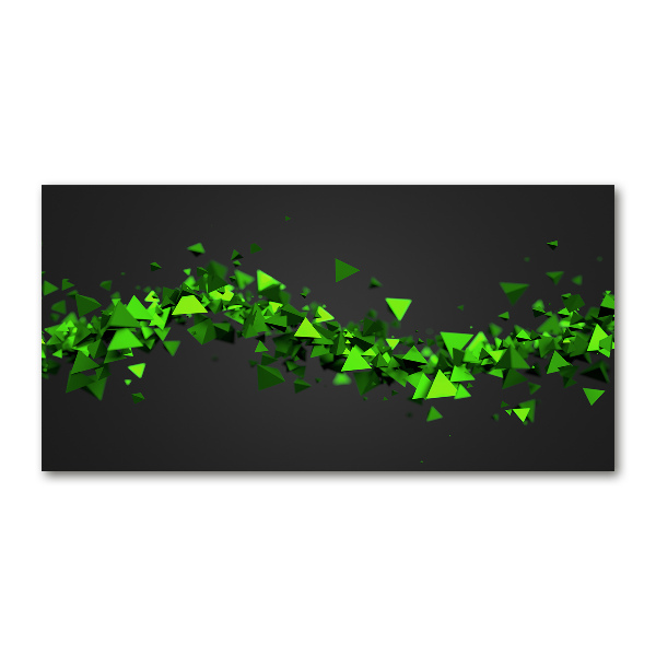 Glasbild Geometrische Welle