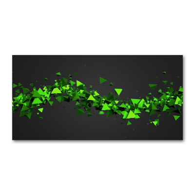 Glasbild Geometrische Welle