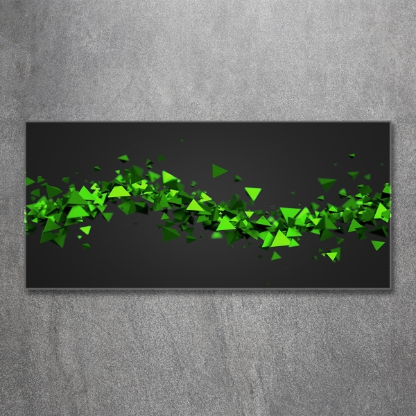 Glasbild Geometrische Welle