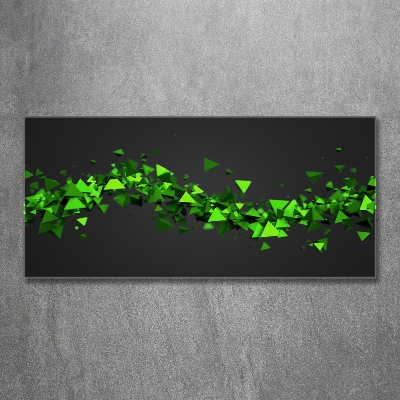 Glasbild Geometrische Welle