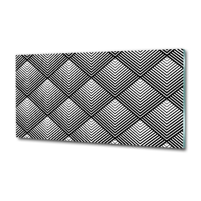 Glasbild Geometrischer Hintergrund