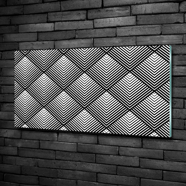 Glasbild Geometrischer Hintergrund
