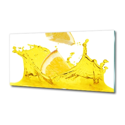 Bild auf glas Zitronenscheiben