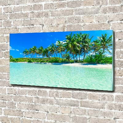 Glasbild Tropischer Strand