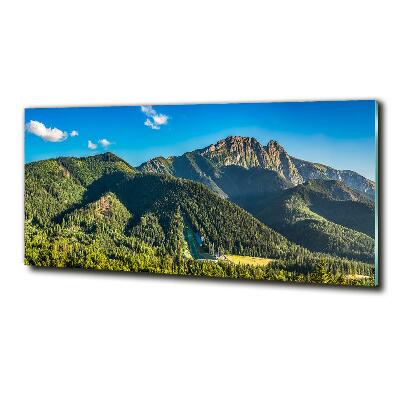 Glasbild Panorama der Tatra-Berge