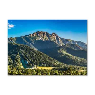Glasbild Panorama der Tatra-Berge