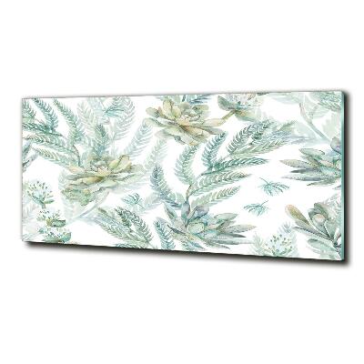 Bild auf glas Blüten und Blätter