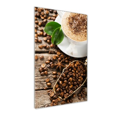 Foto auf glas vertikales Kaffee