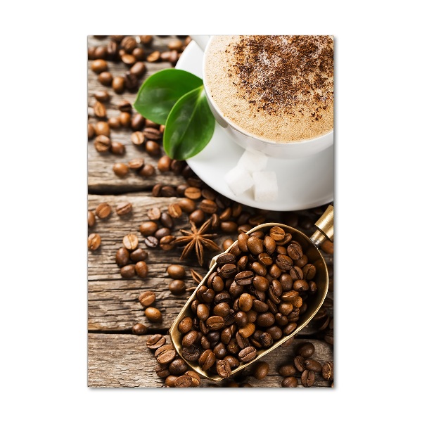 Foto auf glas vertikales Kaffee