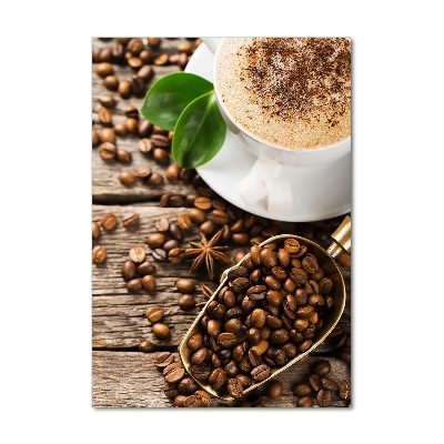 Foto auf glas vertikales Kaffee