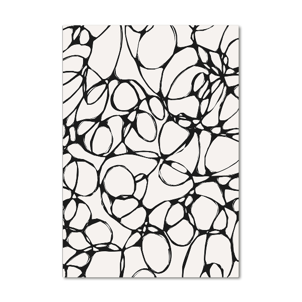 Foto auf glas vertikales Chaotische Kreise