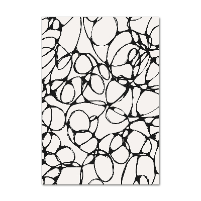 Foto auf glas vertikales Chaotische Kreise