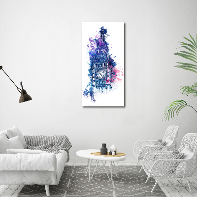 Foto auf glas vertikales Farbenfroher Big Ben