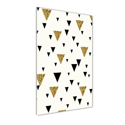 Bild aus glas vertikales Dreieckshintergrund