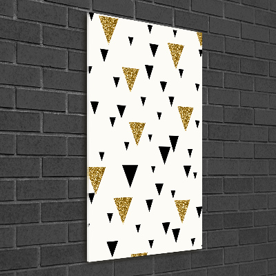 Bild aus glas vertikales Dreieckshintergrund