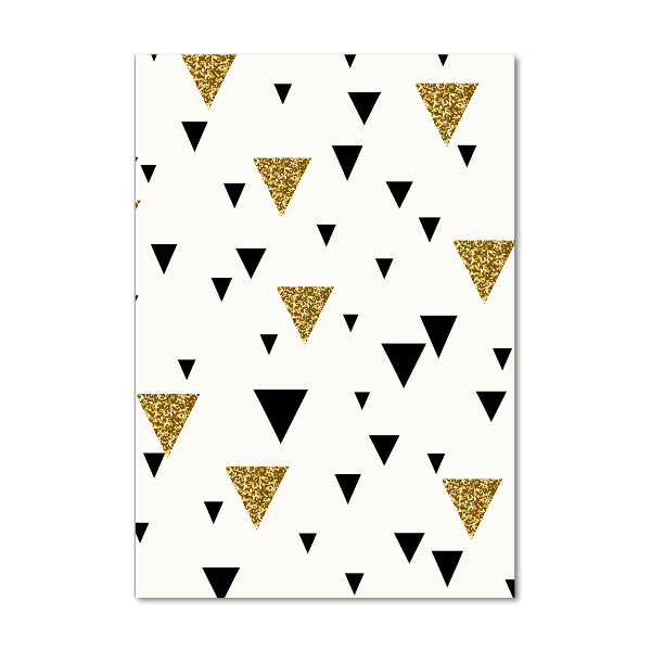 Bild aus glas vertikales Dreieckshintergrund