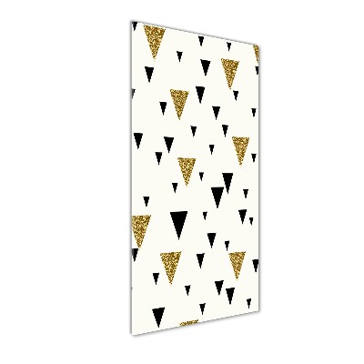 Bild aus glas vertikales Dreieckshintergrund