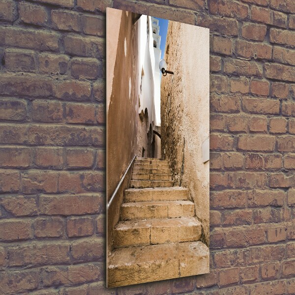 Glasbild vertikales Die Straßen Israels