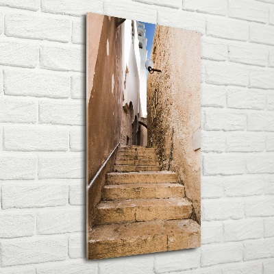 Glasbild vertikales Die Straßen Israels