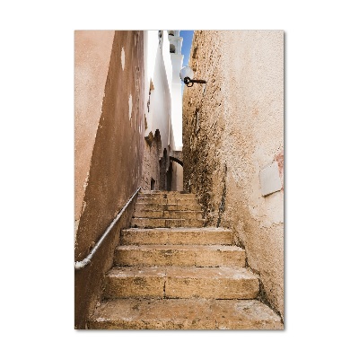 Glasbild vertikales Die Straßen Israels