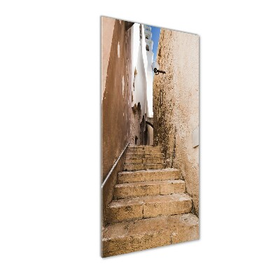 Glasbild vertikales Die Straßen Israels