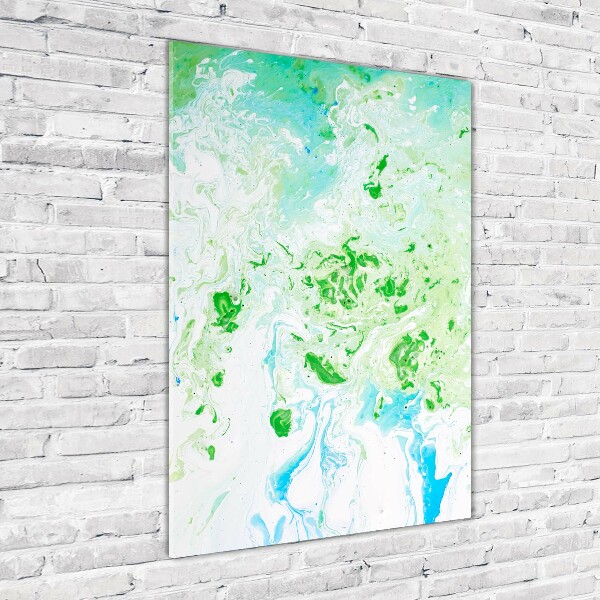 Bild aus glas vertikales Abstraktion des Flecks