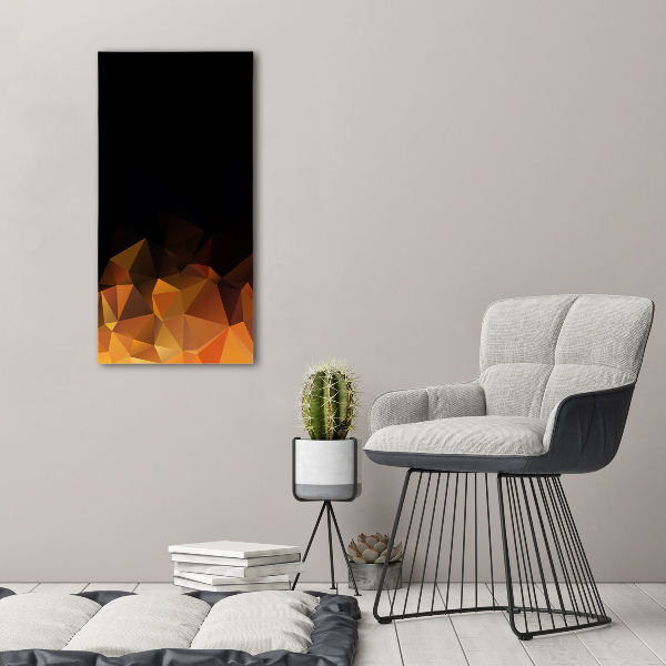 Foto auf glas vertikales Abstrakte Dreiecke