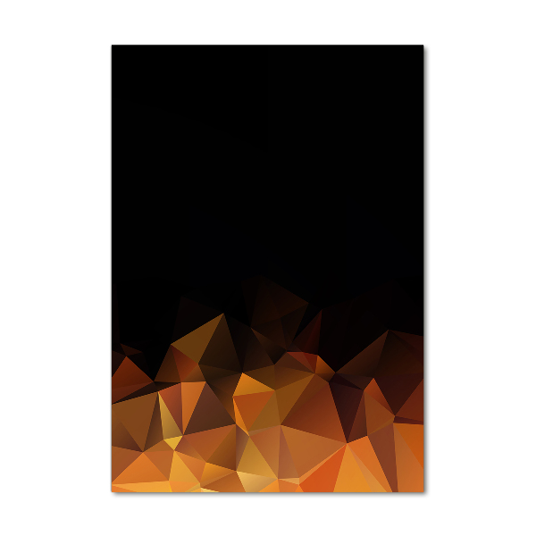 Foto auf glas vertikales Abstrakte Dreiecke