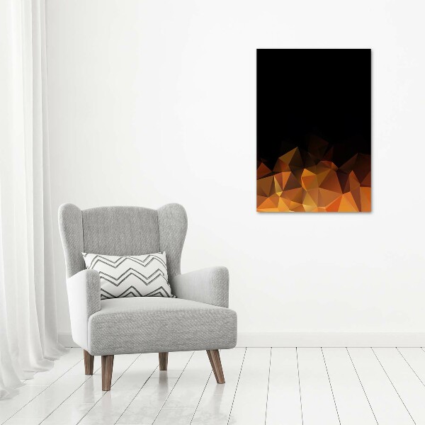 Foto auf glas vertikales Abstrakte Dreiecke