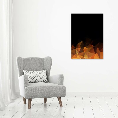 Foto auf glas vertikales Abstrakte Dreiecke