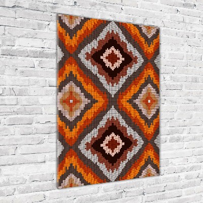 Bild aus glas vertikales Retro-Hintergrund